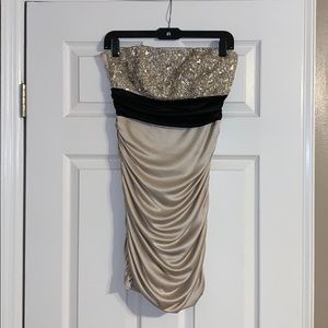 Gold and Black Dress (Speechless) Medium